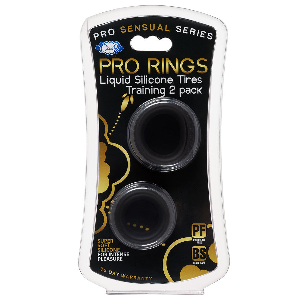 Cloud 9 Pro Rings Liquid Silicone Tires 2 Pack - Black