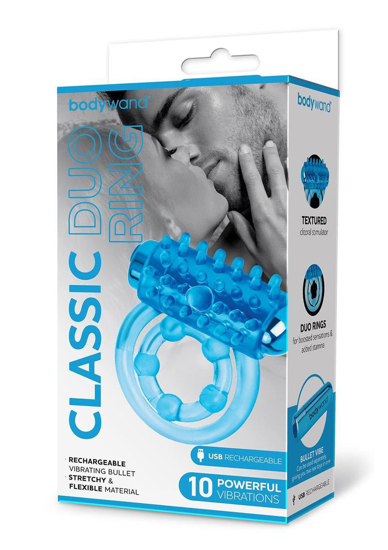 Bodywand Rechargeable Classic Duo Ring - Blue