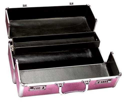 Lockable Vibrator Case Pink Large