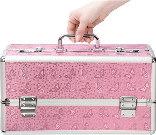 Lockable Vibrator Case Pink Large