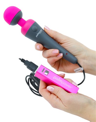 Palm Power Plug & Play Fuchsia Massager