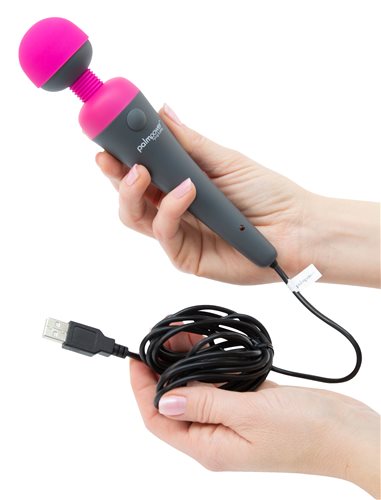 Palm Power Plug & Play Fuchsia Massager