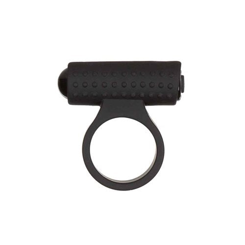 Power Bullet Cosmic Cock Ring W/ Bullet Black