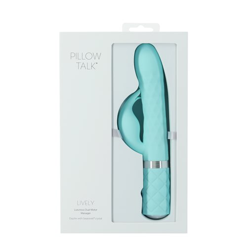 Pillow Talk Lively Dual Motor Massager Teal