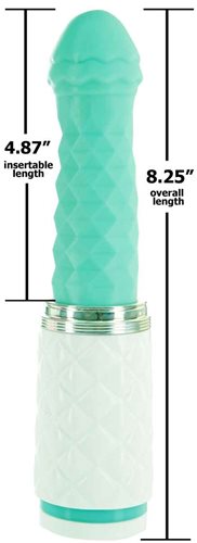 Pillow Talk Feisty Luxurious Thrusting & Vibrating Massager Teal