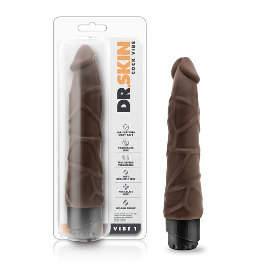 Dr Skin Cock Vibe #1 Chocolate