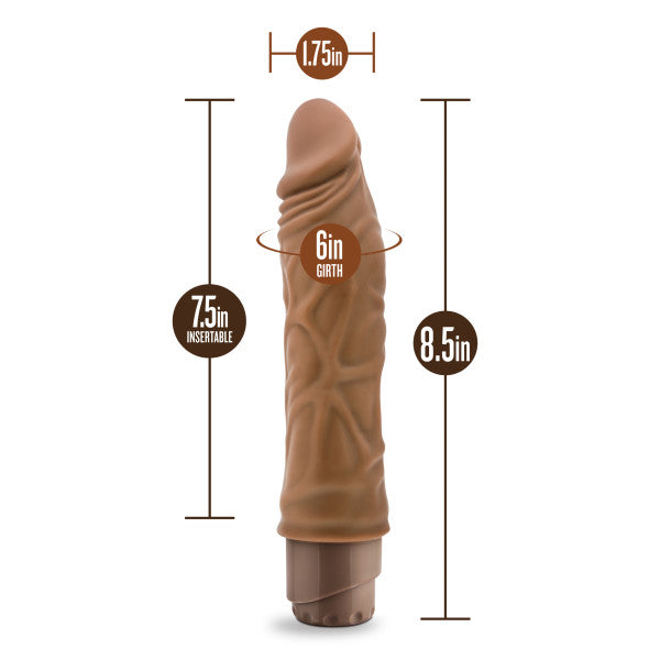 Dr Skin Cock Vibe #10 Mocha Realistic Cock