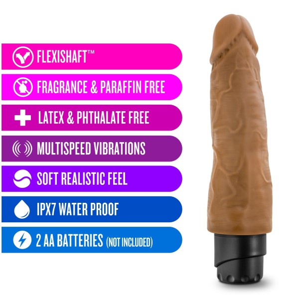 Dr Skin Cock Vibe #14 8 Mocha "