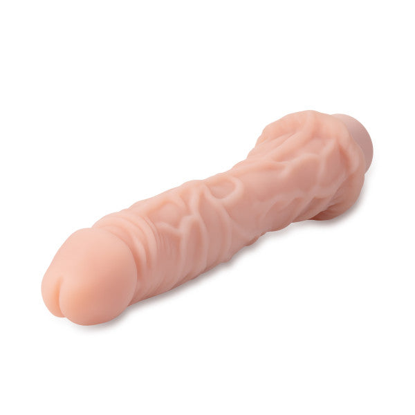 Dr. Skin Silicone Dr. Richard 9in Vibrating Dildo Beige