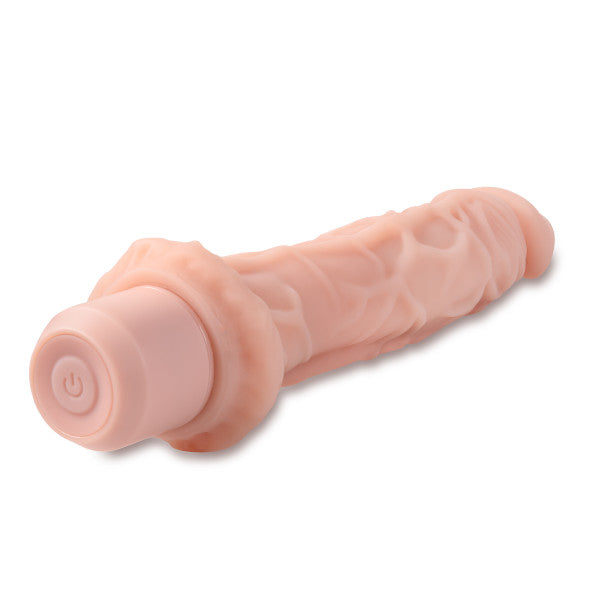 Dr. Skin Silicone Dr. Richard 9in Vibrating Dildo Beige