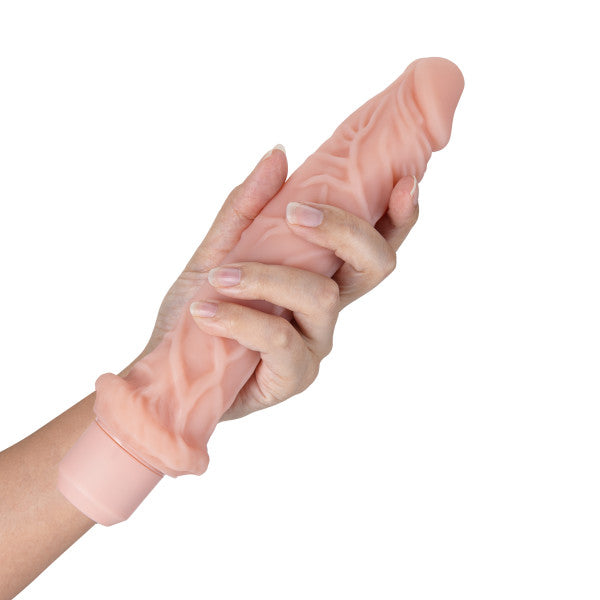 Dr. Skin Silicone Dr. Richard 9in Vibrating Dildo Beige