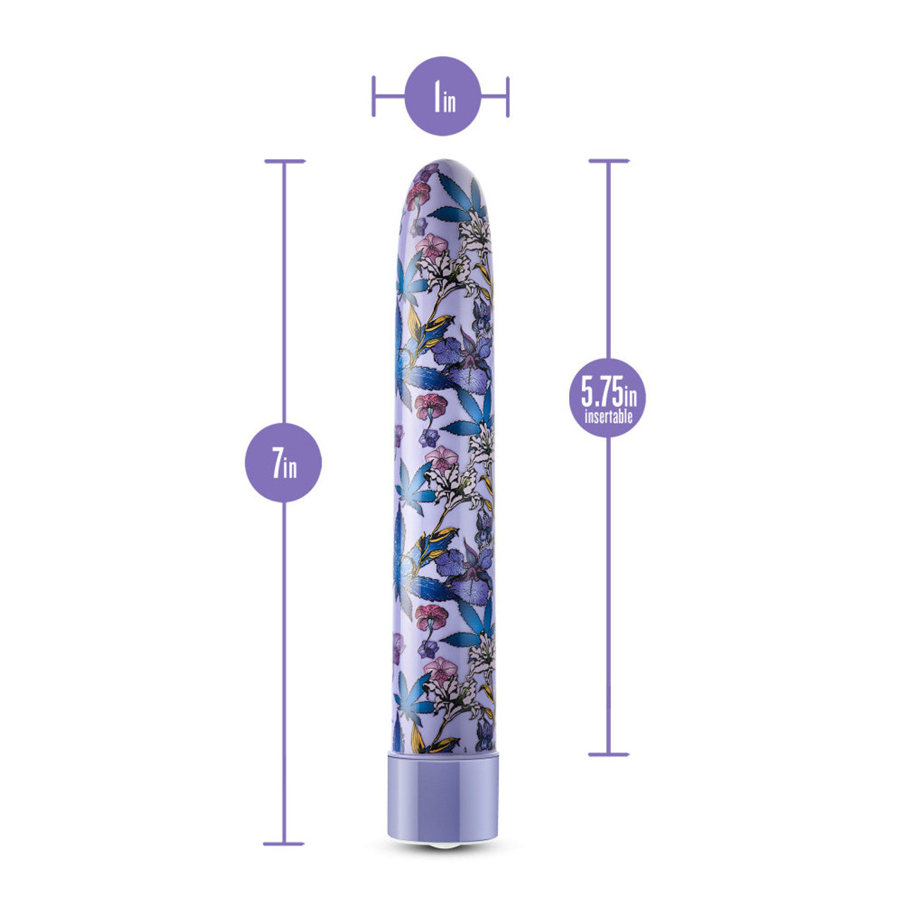 Limited Addiction Floradelic 7 In Rechargeable Vibe Purple