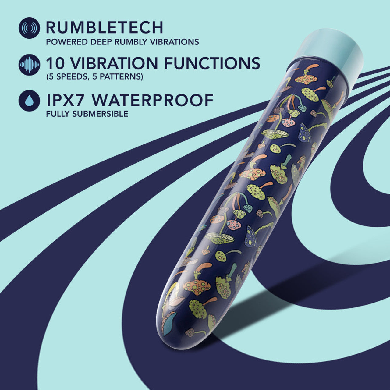 Limited Addiction Dreamscape 7 In Rechargeable Vibe Blue