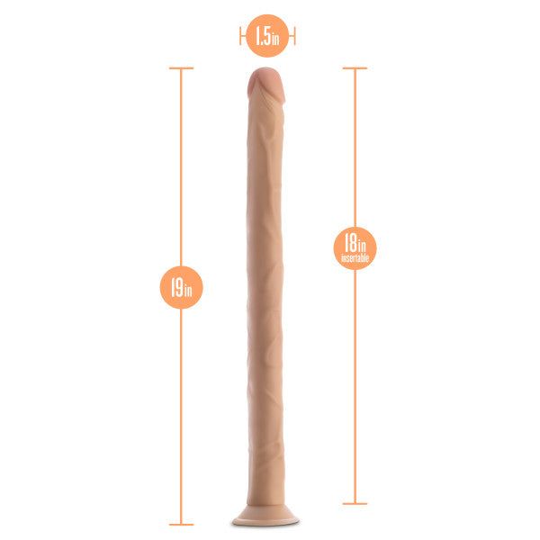 Dr Skin 19in Dildo Beige