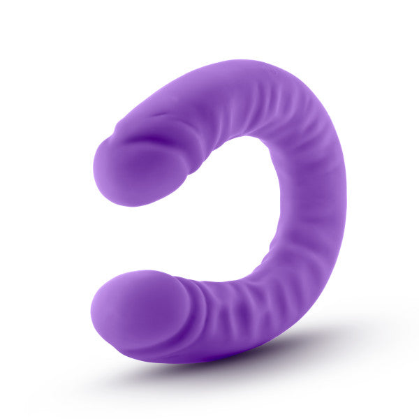 Ruse 18 Silicone Slim Double Dong Purple "