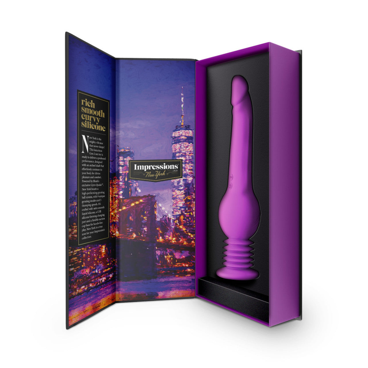 Impressions New York Gyroquake Dildo Purple