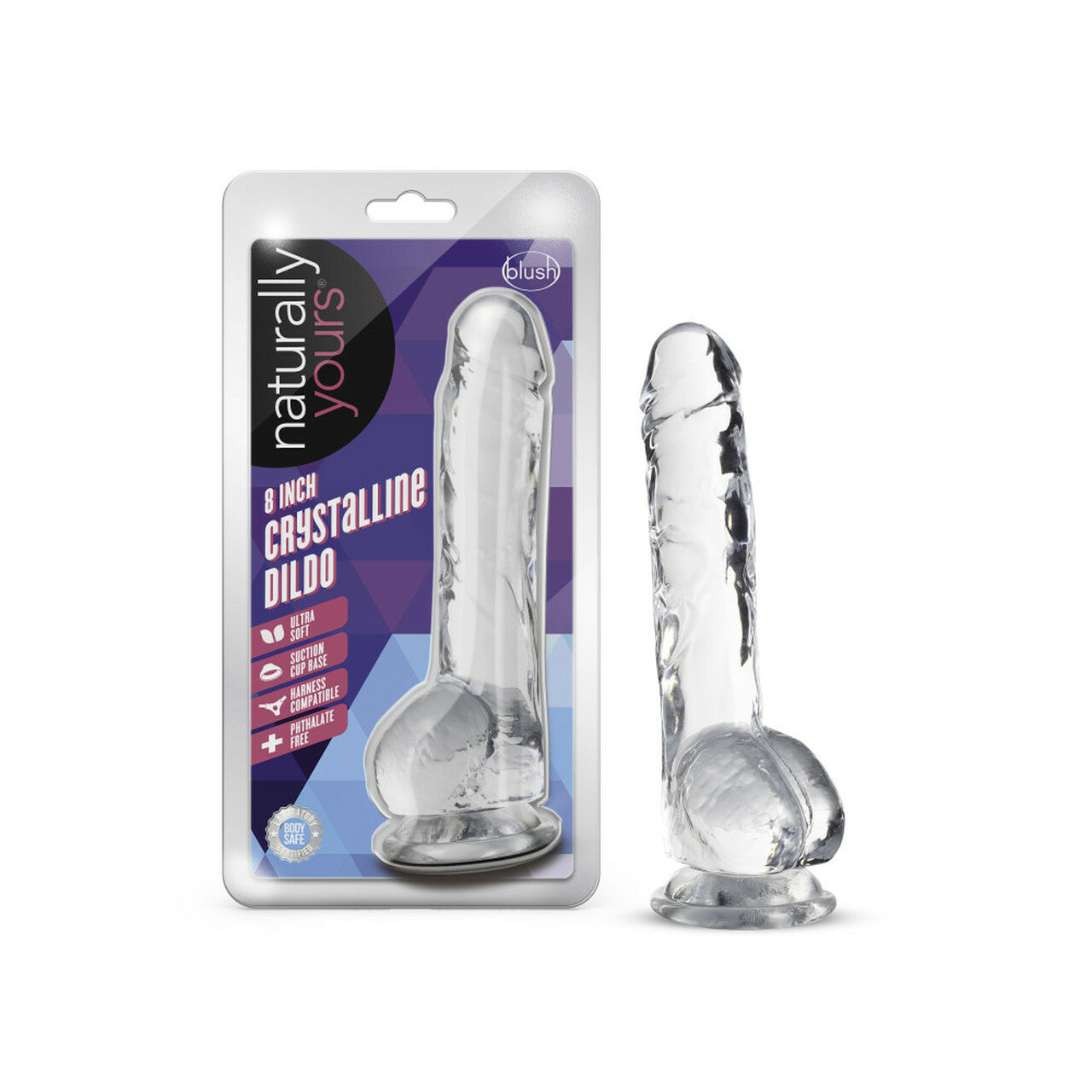 Naturally Yours 6in Diamond Crystalline Dildo