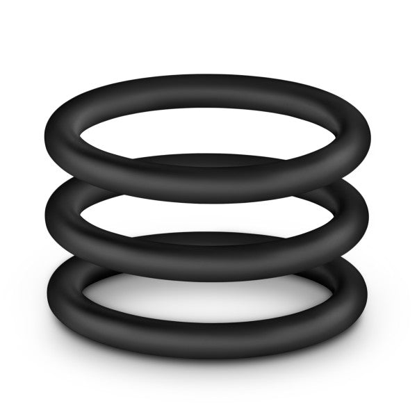 Performance Vs3 Pure Premium Silicone Cockrings Large Black