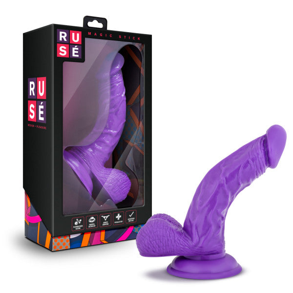 Ruse Magic Stick Purple Realistic Dildo