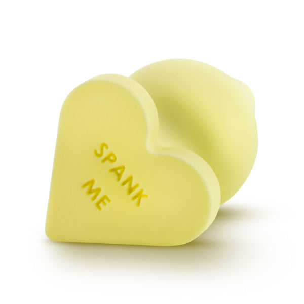 Naughty Candy Heart Spank Me Yellow