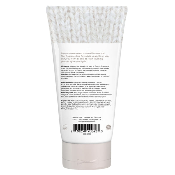 Coochy Shave Cream Au Natural 3.4 Oz