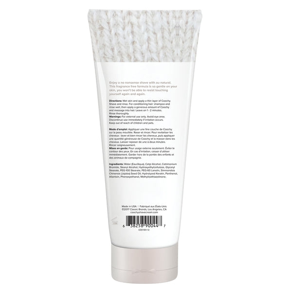 Coochy Shave Cream Au Natural 12.5 Oz