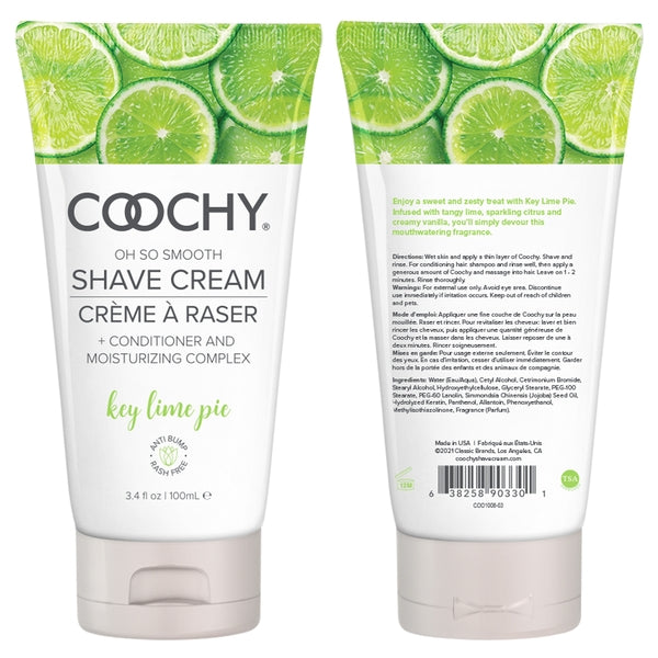 Coochy Shave Cream Key Lime Pie 3.4 Oz