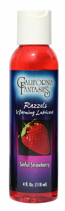 Razzels Strawberry Warming Lube 4 Oz