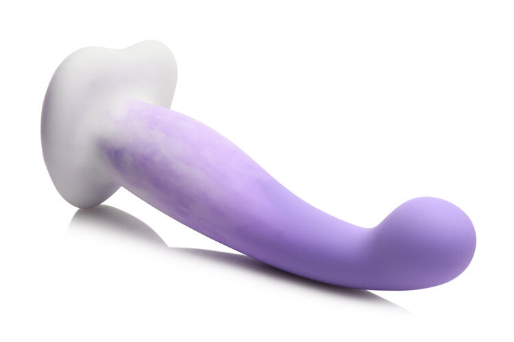 Simply Sweet Slim G-spot Silicone Dildo Purple/white