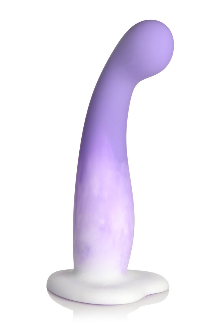 Simply Sweet Slim G-spot Silicone Dildo Purple/white