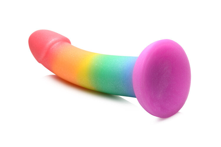 Simply Sweet 6.5in Phallic Rainbow Dildo