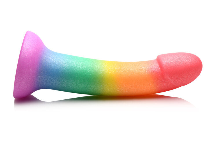 Simply Sweet 6.5in Phallic Rainbow Dildo