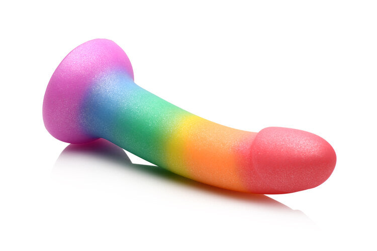 Simply Sweet 6.5in Phallic Rainbow Dildo