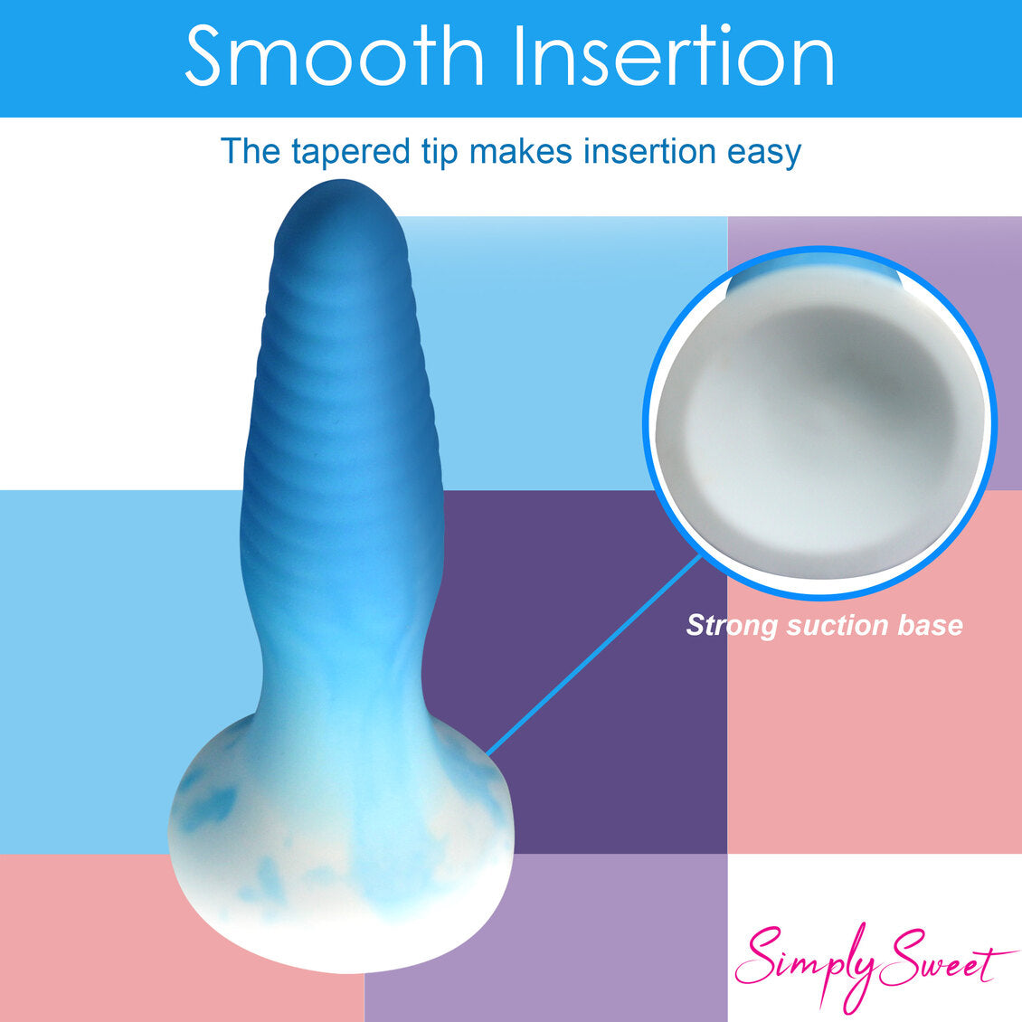 Simply Sweet Silicone Butt Plug Set Blue