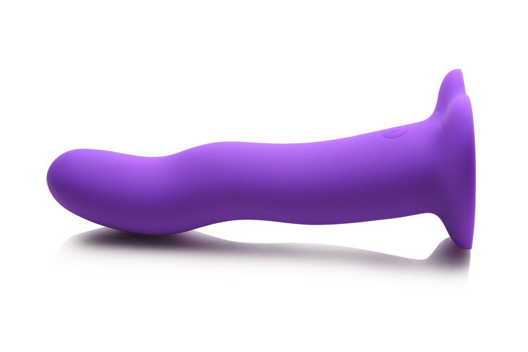 Simply Sweet Vibrating Wavy Silicone Dildo W/ Remote