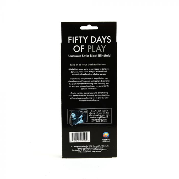 Fifty Days Of Play Blindfold Black