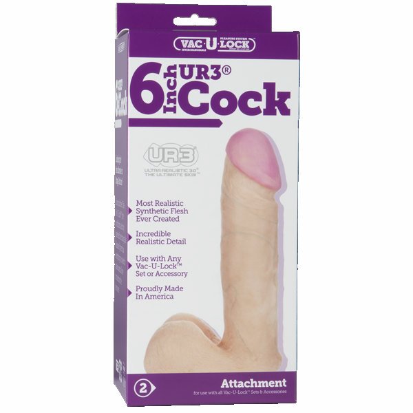 Vac U Lock 6in Cock Attachment Bx