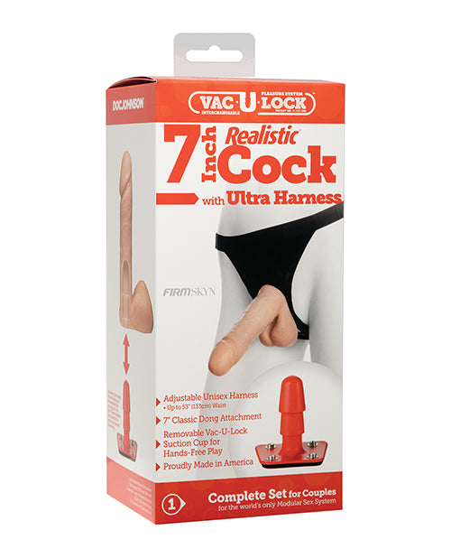 Ultra Harness 2 & Plug W/7in Cock Bx