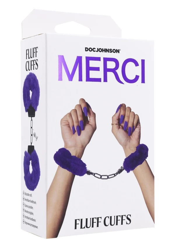 Merci Fluff Cuffs Violet