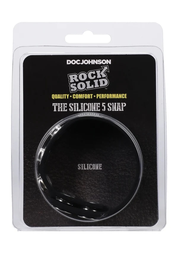 Rock Solid Silicone 5 Snap Translucent