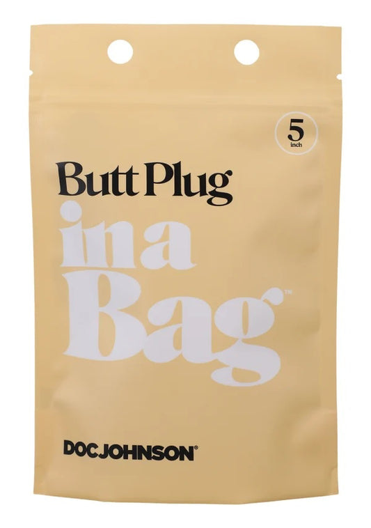 In A Bag Butt Plug 5 Black "