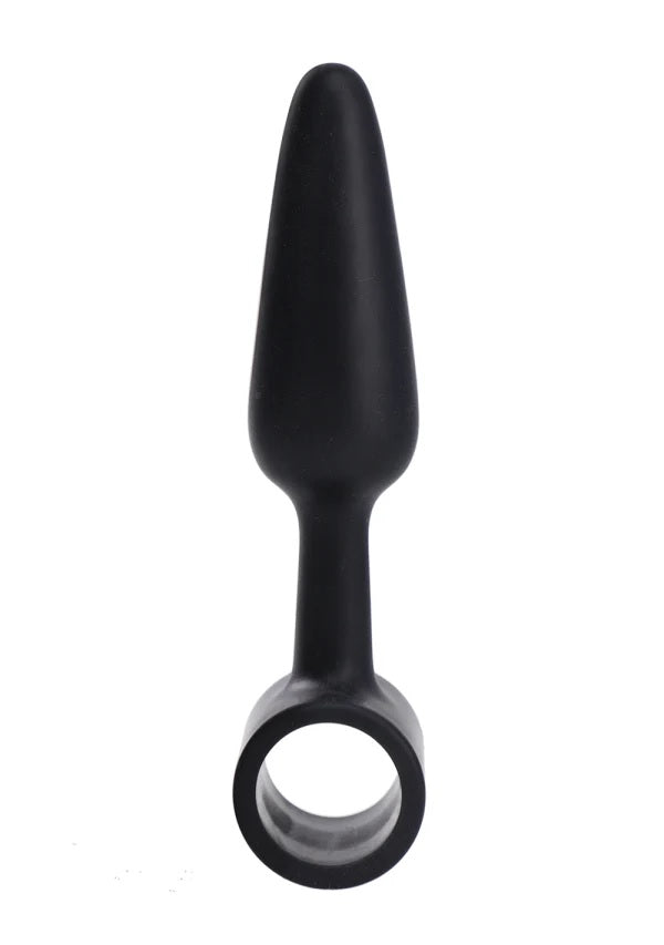 In A Bag Butt Plug 3 Black Vibrating "