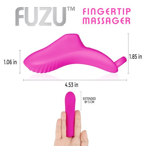 Fuzu Vibrating Rechargeable Fingertip Massager Pink