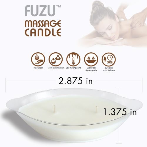 Fuzu Massage Candle Warm Vanilla Sugar 4 Oz