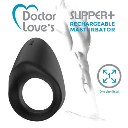 Rechargeable Vibrating Cock Ring Black