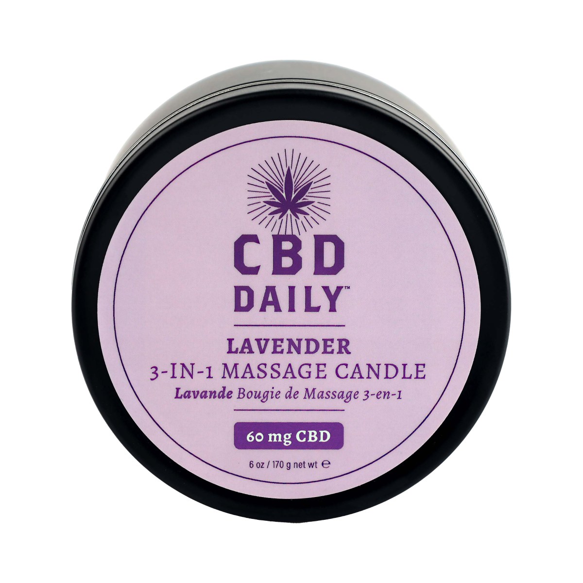 Cbd Daily Lavender 3-in-1 Massage Candle 6 Oz