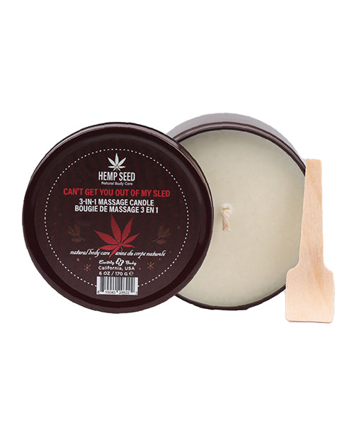 Hemp Seed 3-in-1 Cant Get Out Of My Sleigh Candle 6 Oz