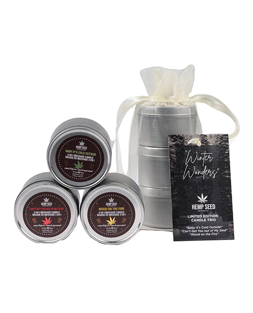 Hemp Seed Holiday 2023 Trio Candle Bag