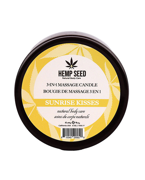 (d)hemp Seed 3-in-1 Sunrise Kisses Massage Candle 6 Oz