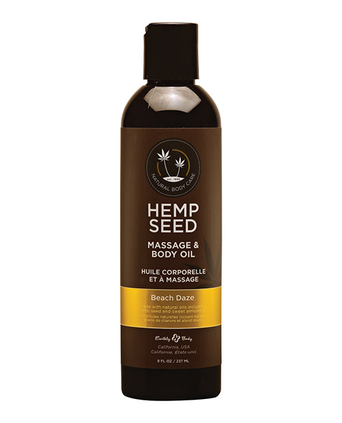 Hemp Seed Massage Oil Beach Daze 8 Oz